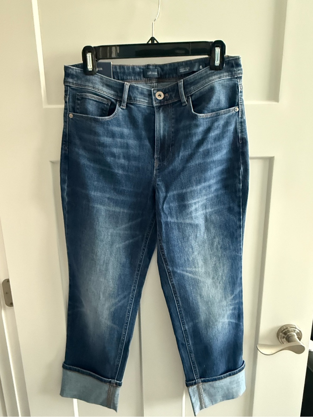 J Jill Cuffed Seabrook Wash Straight Leg Ankle Jeans